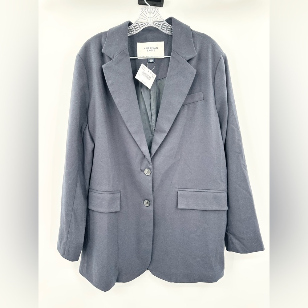 American Eagle Classic Blazer Navy Blue Women's NWT Size Large‎